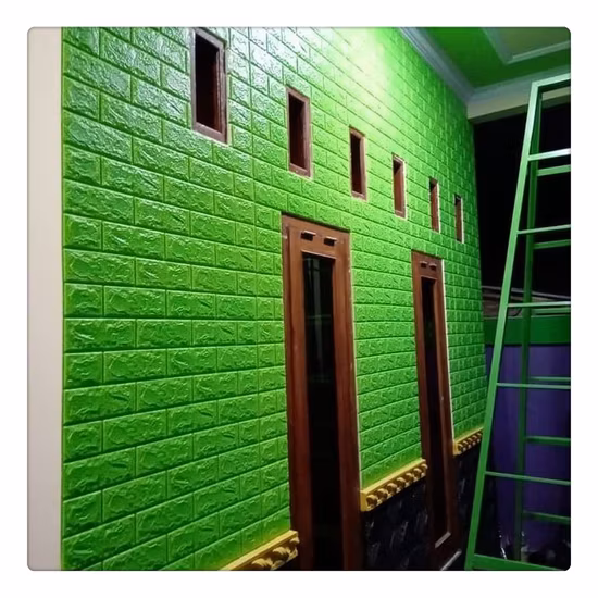 Nuevas pegatinas de pared DIY Adhesivo de ladrillo Hojas de pared Interior Decorativo Anticolisión Espuma 3D Fondos de pantalla Pegatina para cocina Sala de estar Dormitorio